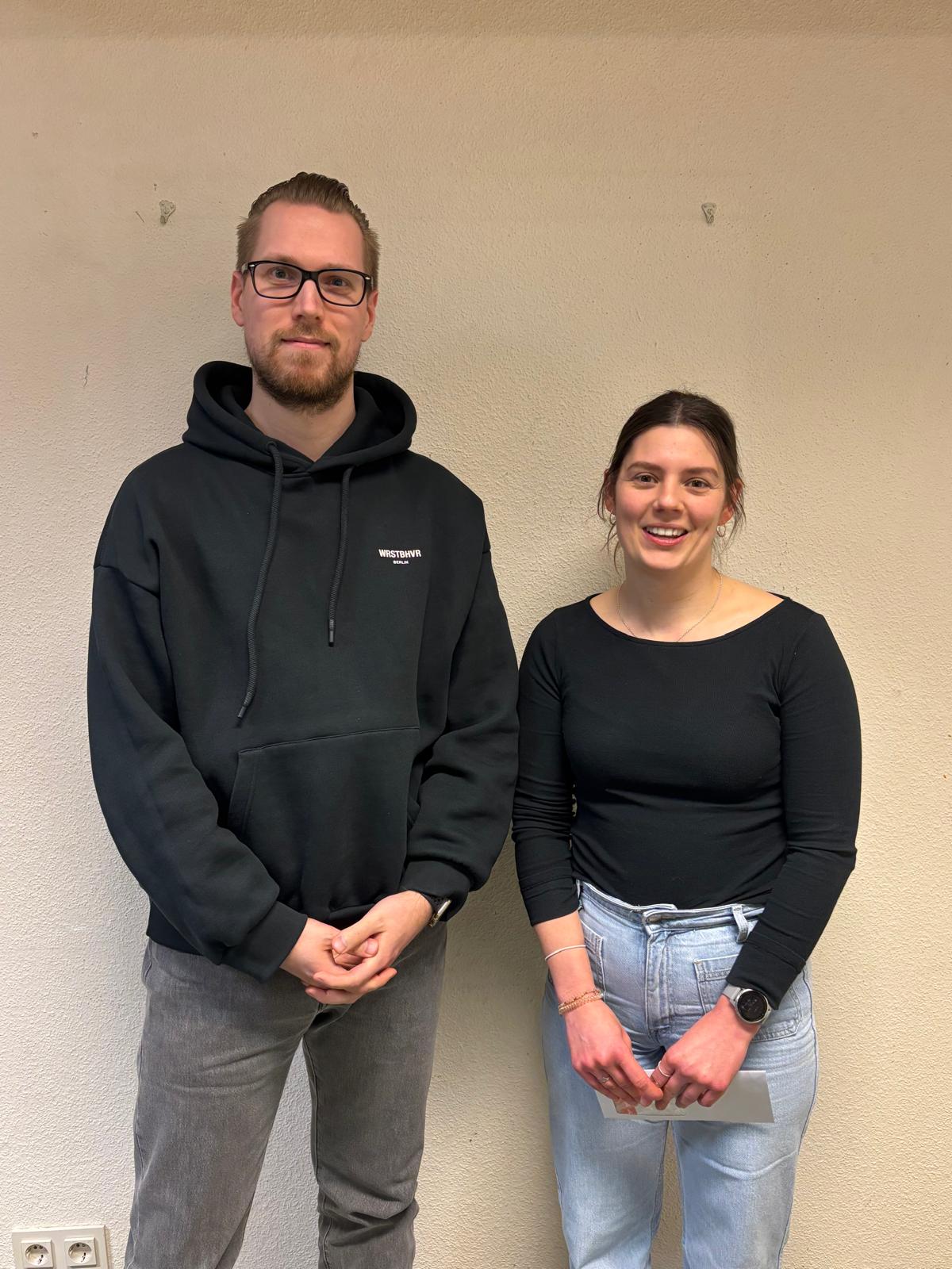 von links: Philip Thiele, Dana Henze